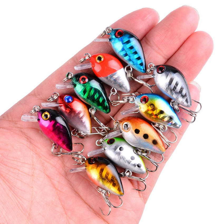Fishing Lure Swimbait - Angelköder, kleiner Minnow, Mini-Wackel, 3 cm,
