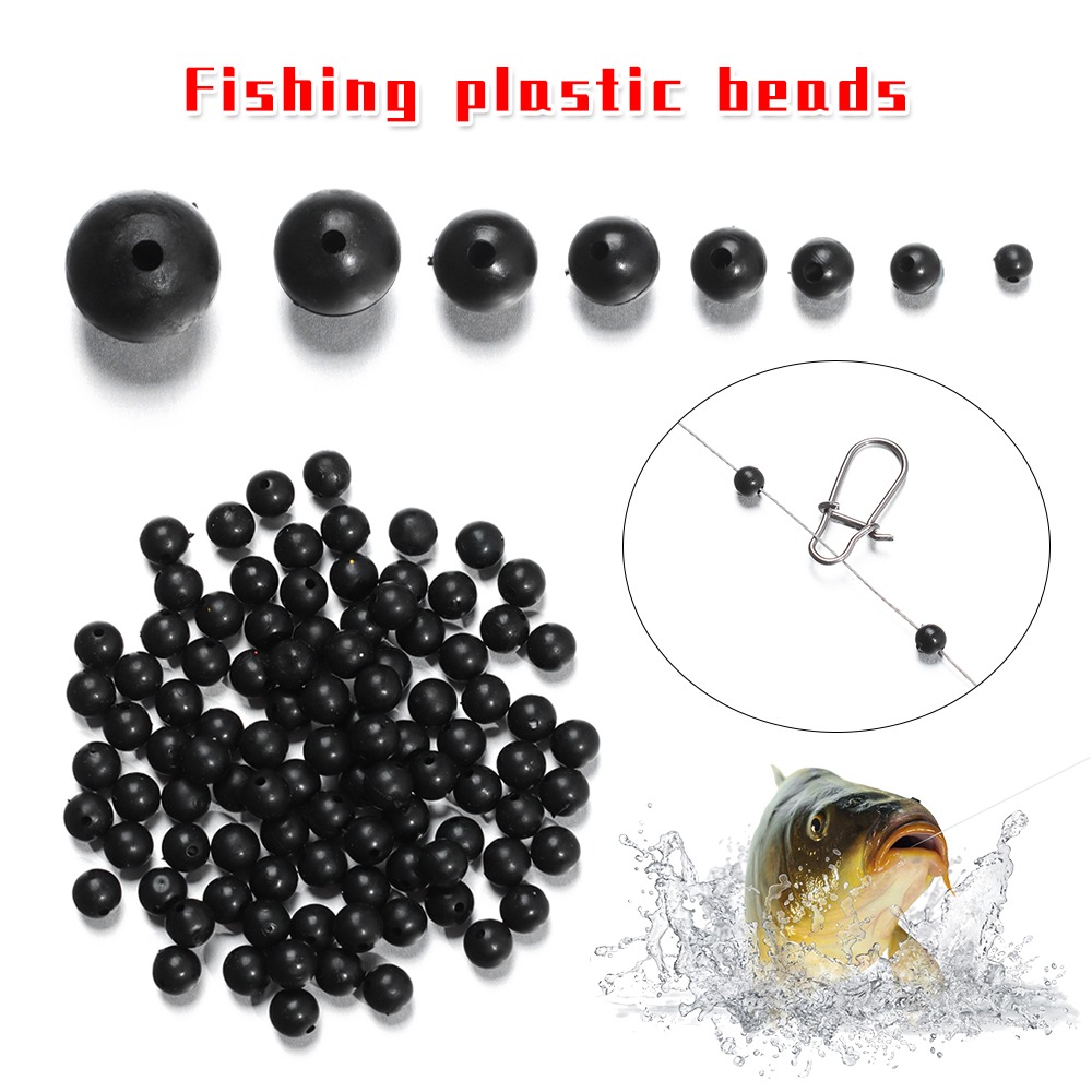 Fishing Lure Soft Plastic - 100 teile/los Angeln Perlen Raum Stopper