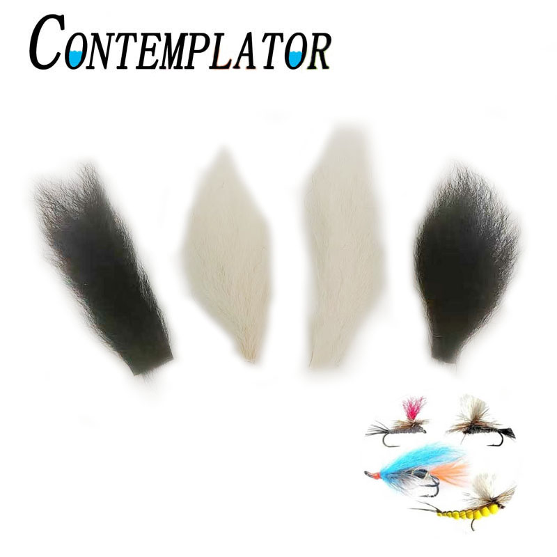 Fishing Lure Topwater - 2 Stück Wadenschwanz-Fliegenbindematerialien Fly Split-Wing-Fallschirmpfosten 2