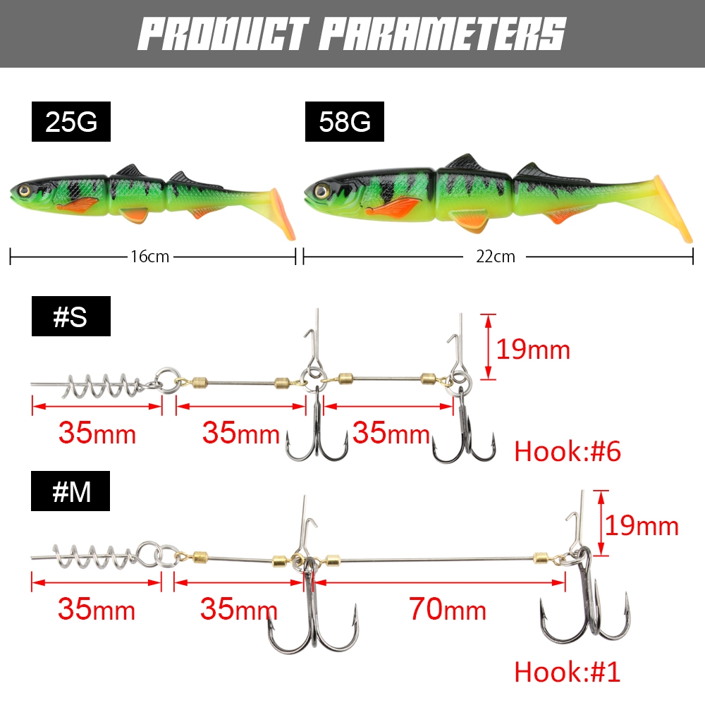 Spinpoler Pike Stinger Rig Hoo – Fishing Lure Swimbait Bewertung und Preis