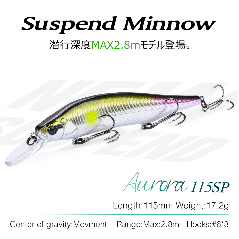 TSURINOYA 115 mm 17,2 g Suspen – Fishing Lure Swimbait Bewertung und Preis